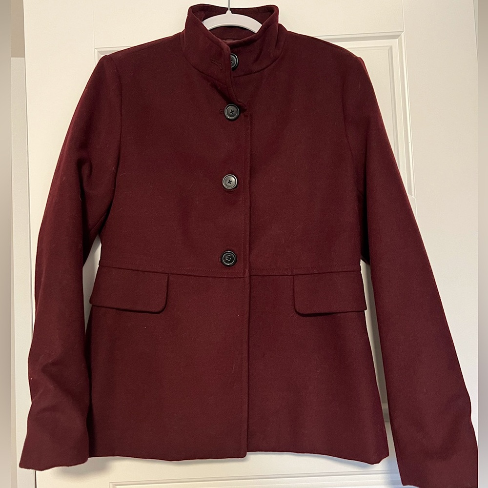 Old Navy Burgandy Pea Coat